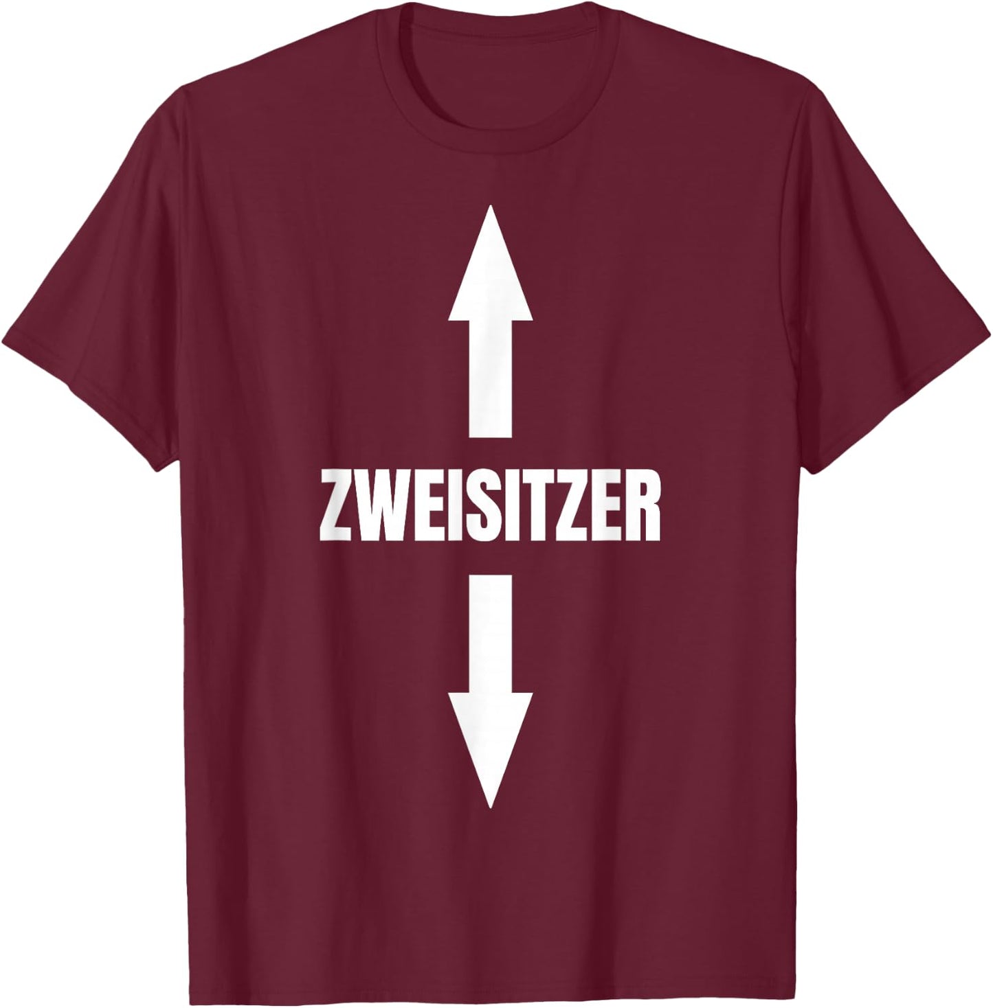 Zweisitzer Zwei-Sitzer Two-Seater Twoseater , black T-Shirt - T-Shirt | Maroon