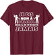 Humour Alcohol - Funny Alcohol Quote - Joke de Beauf , Black, S T-Shirt - T-Shirt | Maroon