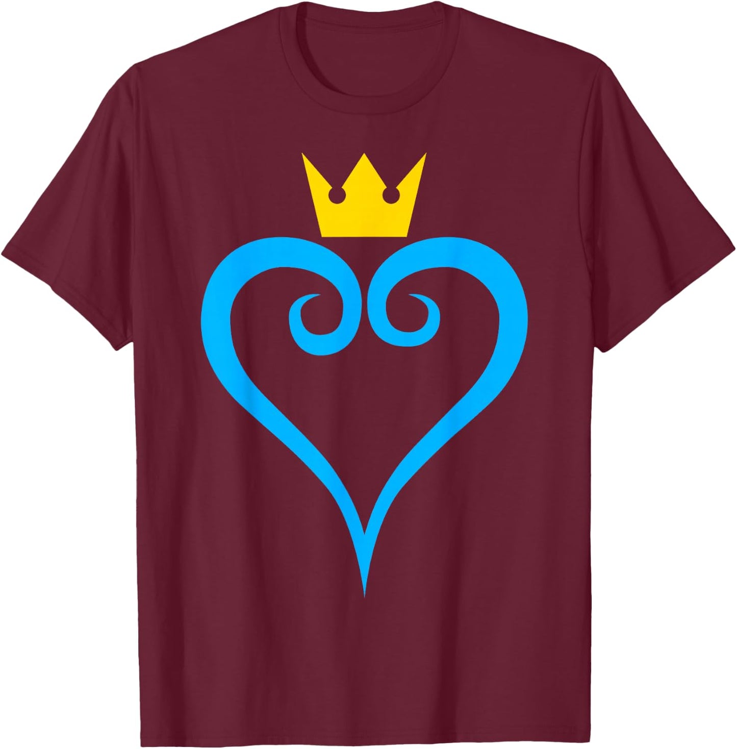 Disney Kingdom Hearts Heart Symbol T-Shirt - T-Shirt | Maroon