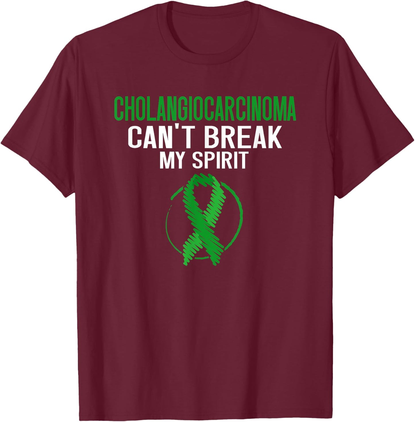 Bile Duct Gallbladder Cancer Cholangiocarcinoma T-Shirt - T-Shirt | Maroon