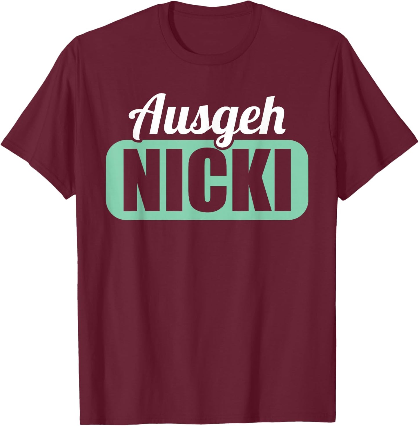 DDR East Germany East Away Nicki Ossi , black T-Shirt - T-Shirt | Maroon