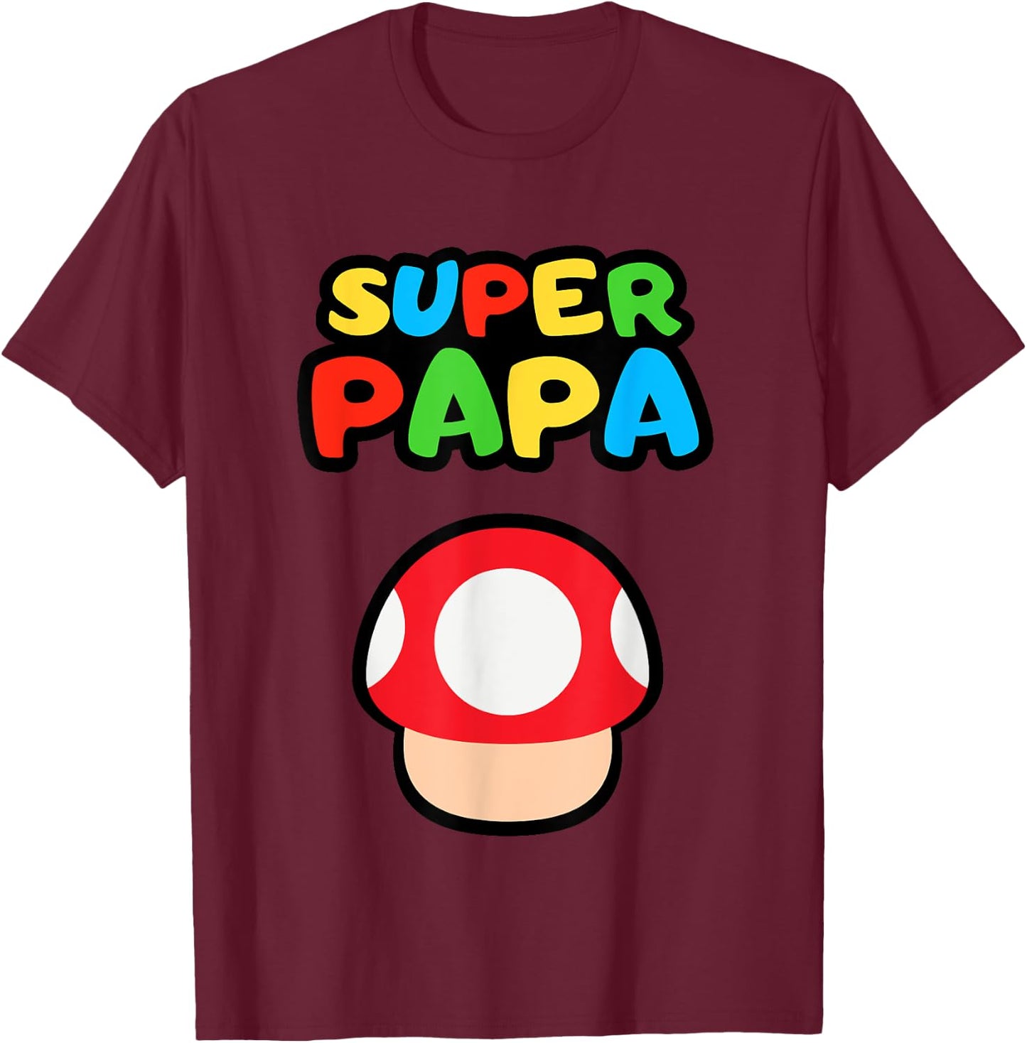 Pilz Super Papa T-Shirt - T-Shirt | Maroon
