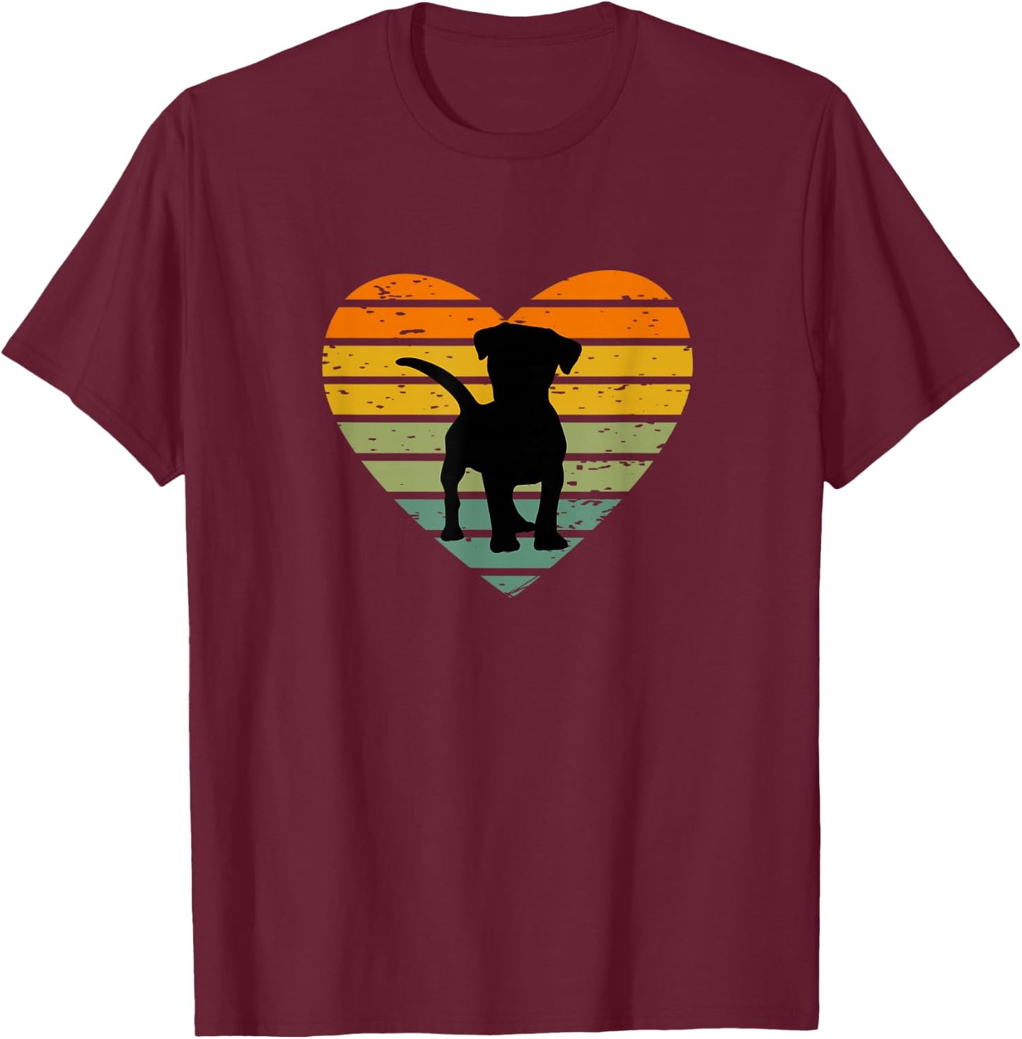Ich Liebe Hündchen Hunde Welpe Welpenliebe Hundewelpen T-Shirt - T-Shirt | Maroon