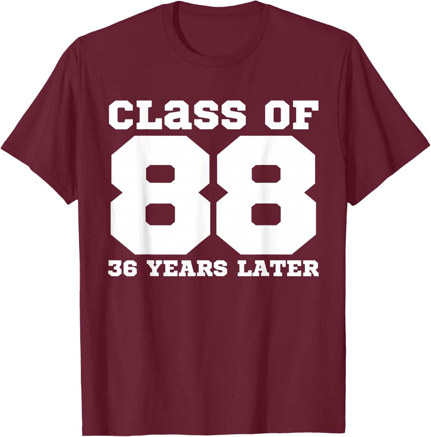 Class of 1988, 36 Years Later Reunions SQUAD Back to School T-Shirt - T-Shirt | Maroon