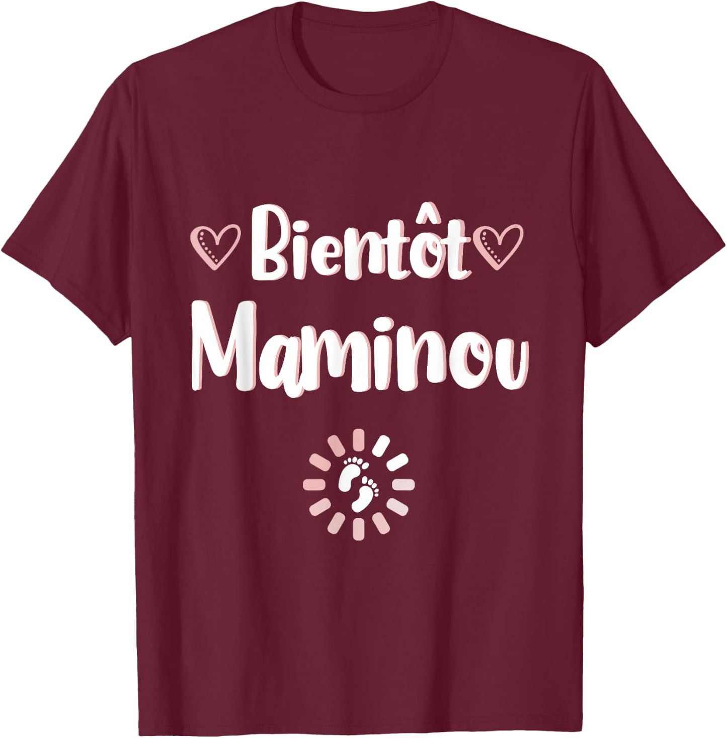 Announcement pregnancy granny soon maminou original T-Shirt - T-Shirt | Maroon