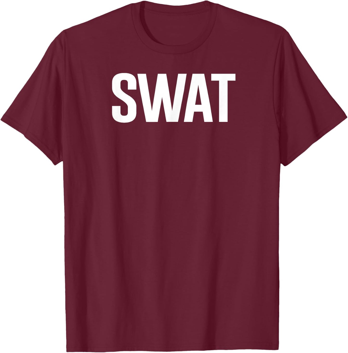 Swat Uniform Shirt, Swat Team Costume for Boys T-Shirt - T-Shirt | Maroon