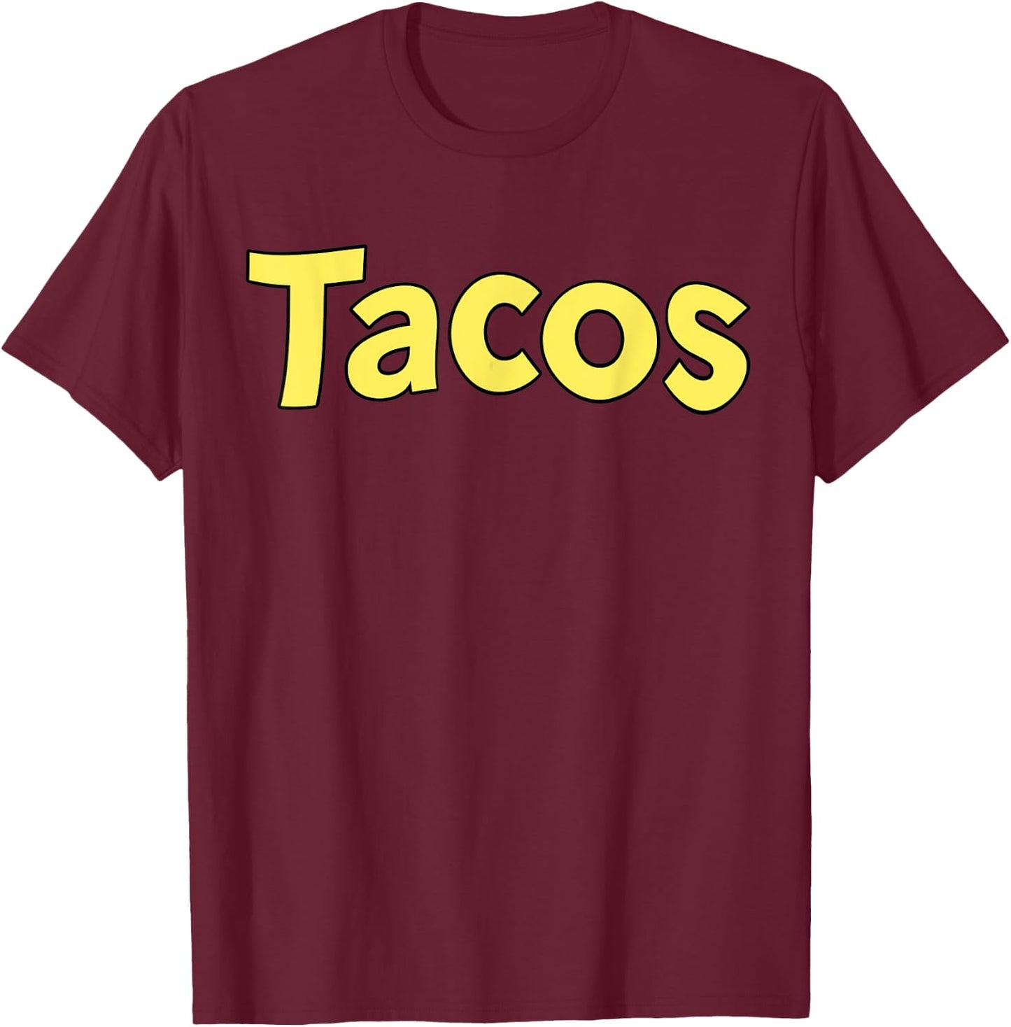Tacos Funny Anime Manga T-Shirt - T-Shirt | Maroon