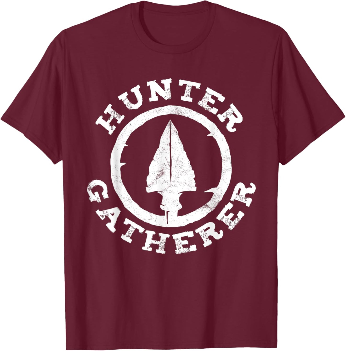 Hunter Gatherer s Vintage Arrowhead s Artifact Excavation T-Shirt - T-Shirt | Maroon