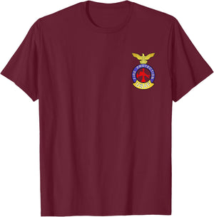 US AIR Force USAF FIRE Protection Rescue Hazmat T-Shirt - T-Shirt | Maroon
