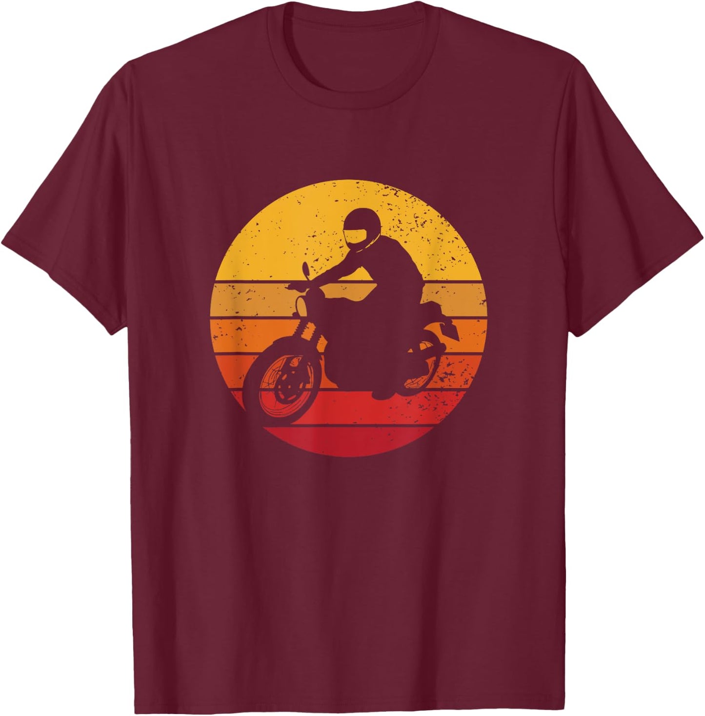 Vintage Motorcycle T-Shirt - T-Shirt | Maroon