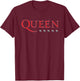 Queen Official Logo Stud T-Shirt - T-Shirt | Maroon