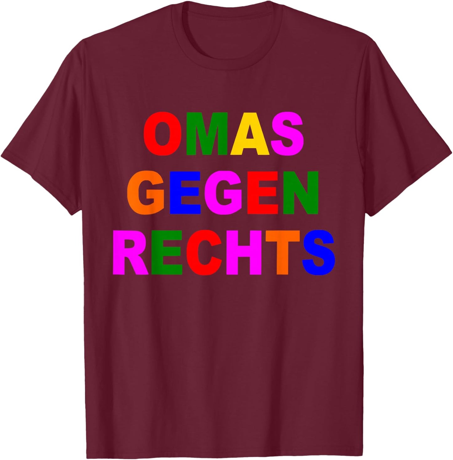 OMAS GEGEN RECHTS , black T-Shirt - T-Shirt | Maroon