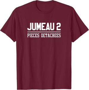 Twin 2 Pieces Matching Adult Child , Black, S T-Shirt - T-Shirt | Maroon