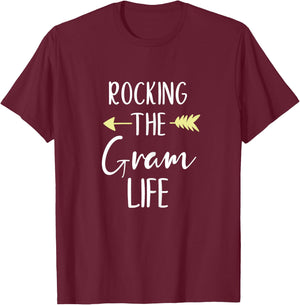 Rocking The Gram Life Cute Rockin' Cool T-Shirt - T-Shirt | Maroon