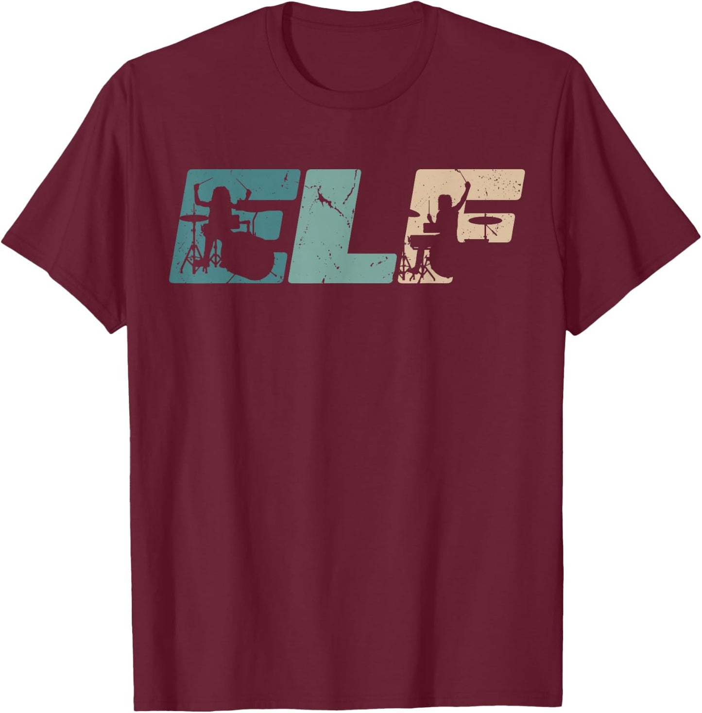 Schlagzeuger 11 Jahre | Drummer | 11. Geburtstag Junge T-Shirt - T-Shirt | Maroon