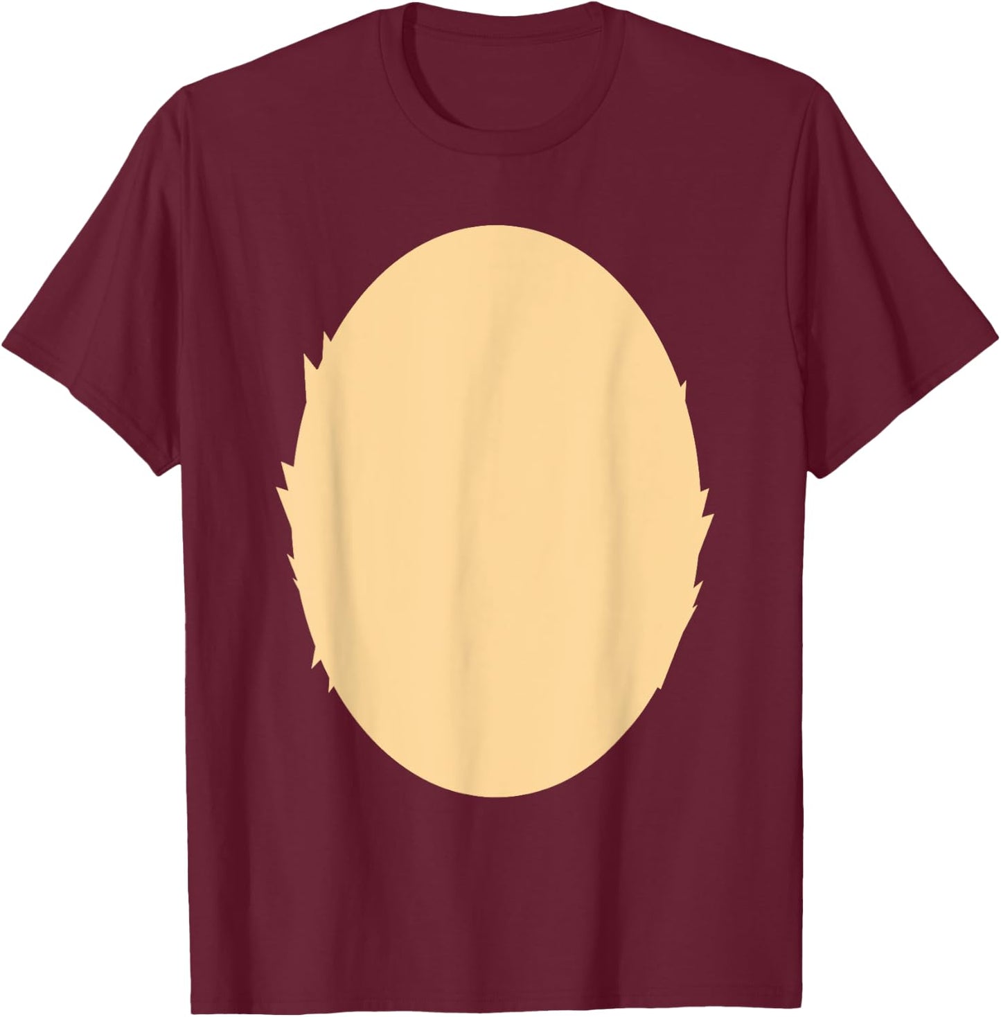Bear Belly Lazy Halloween Easy Costume Funny Halloween T-Shirt - T-Shirt | Maroon
