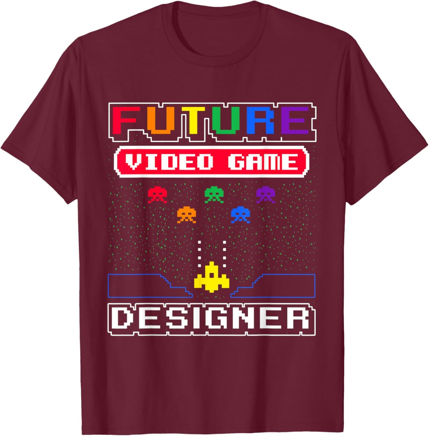 Future Video Game Designer Kid's T-Shirt - T-Shirt | Maroon