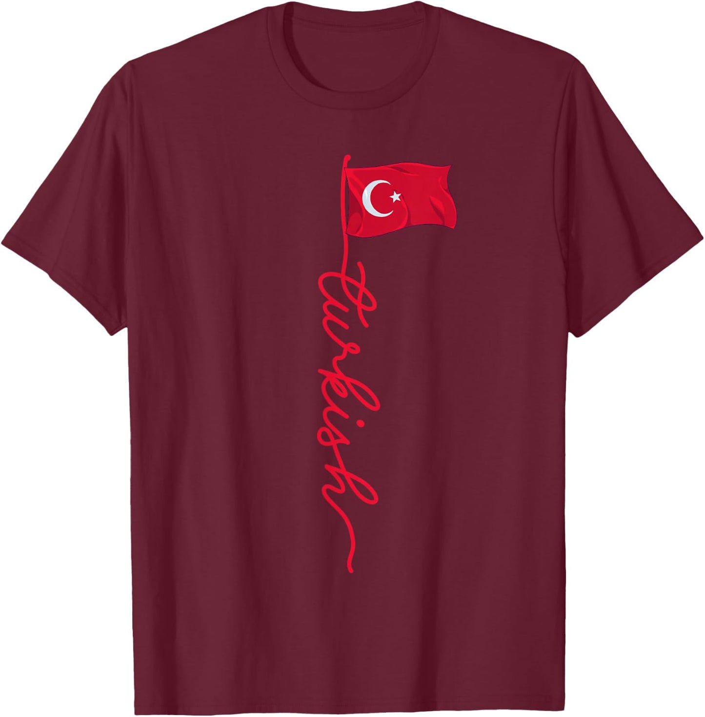 Turkey Signature Turkish T-Shirt - T-Shirt | Maroon