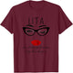 Lita Like a Normal Grandma Only More Awesome Glasses Face T-Shirt - T-Shirt | Maroon