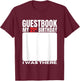 My 21st Birthday Guestbook 21 Years Birthday Party Sign My T-Shirt - T-Shirt | Maroon