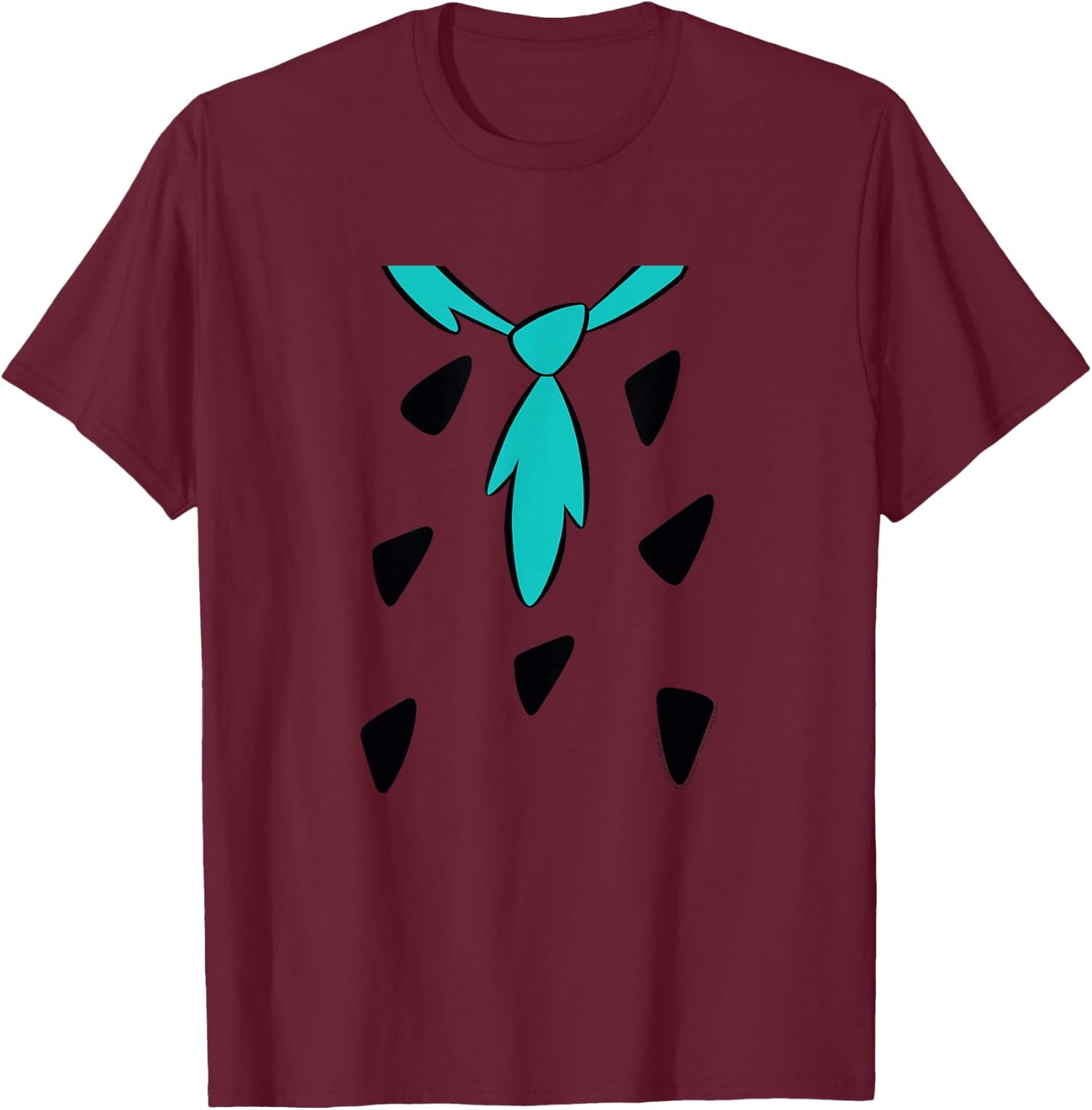 The Flintstones Fred Flintstone Big Costume T-Shirt - T-Shirt | Maroon