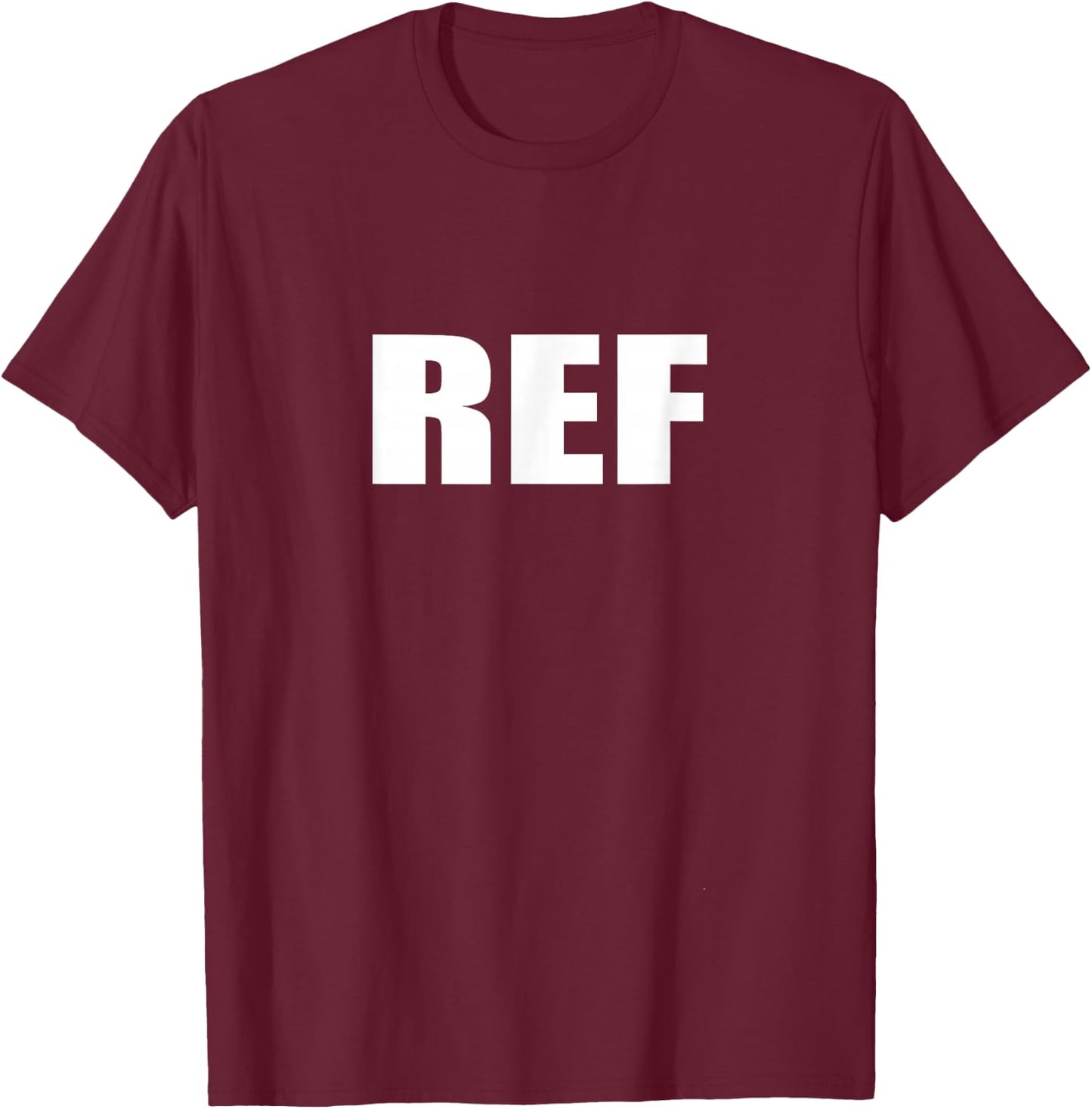Zerobubble Referee , Black, -Adult, Short Sleeve, , S T-Shirt - T-Shirt | Maroon