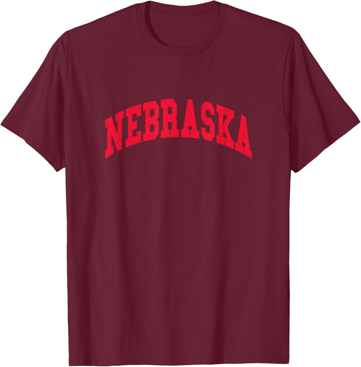 NEBRASKA - Throwback Design - Classic T-Shirt - T-Shirt | Maroon