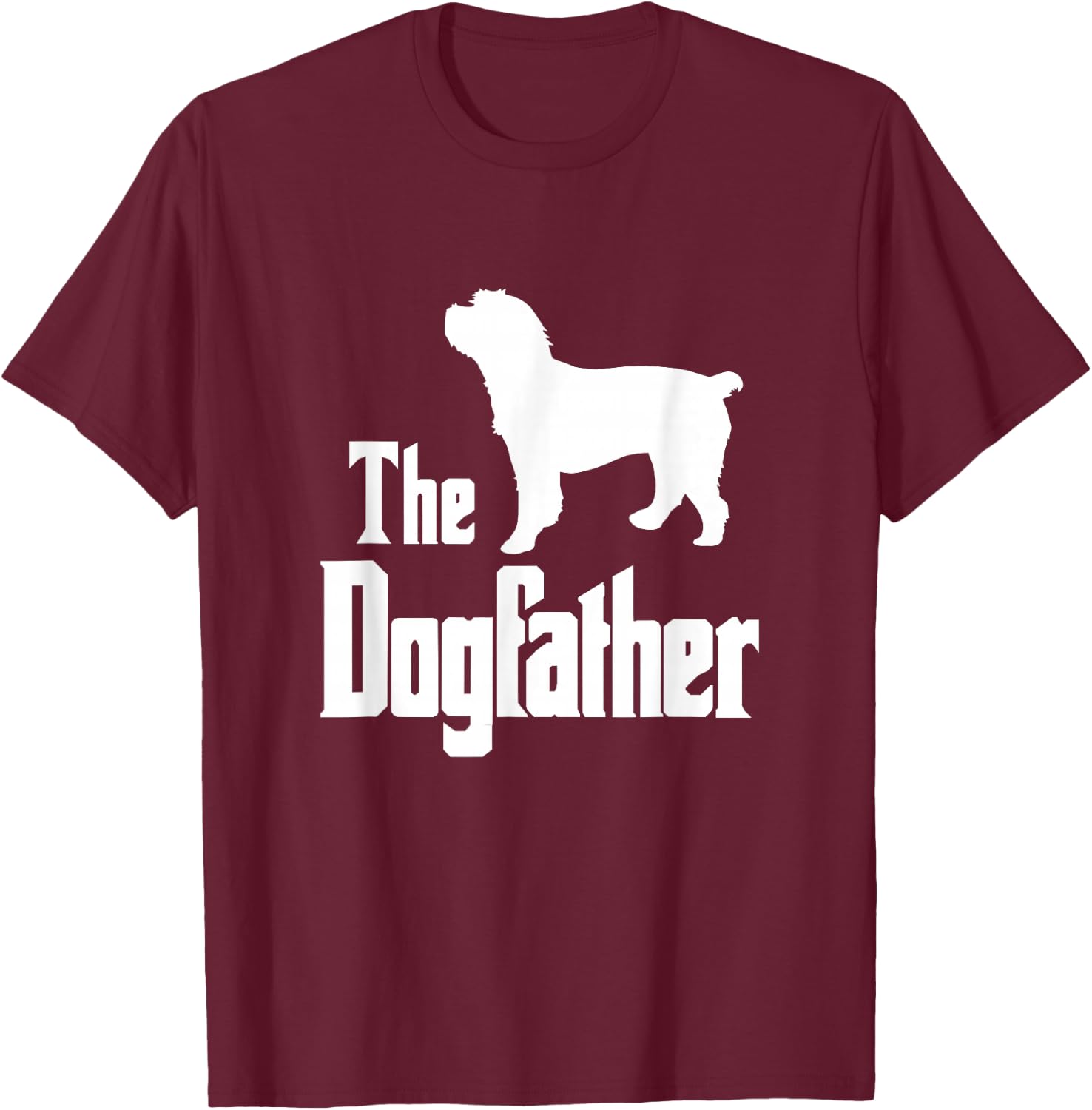 The Dogfather - funny dog gift, funny Cockapoo T-Shirt - T-Shirt | Maroon