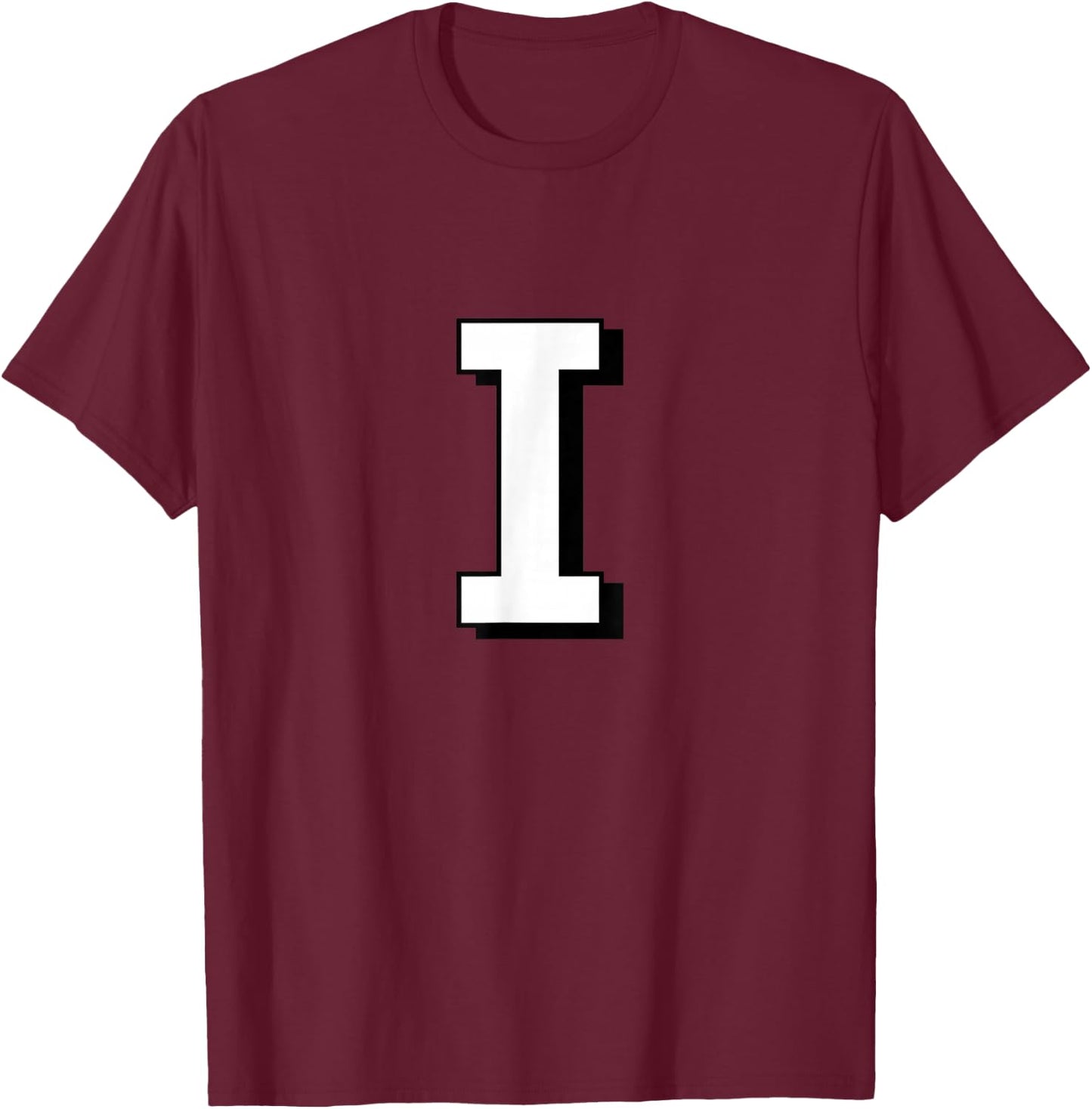 Alphabet - Lettre I T-Shirt - T-Shirt | Maroon