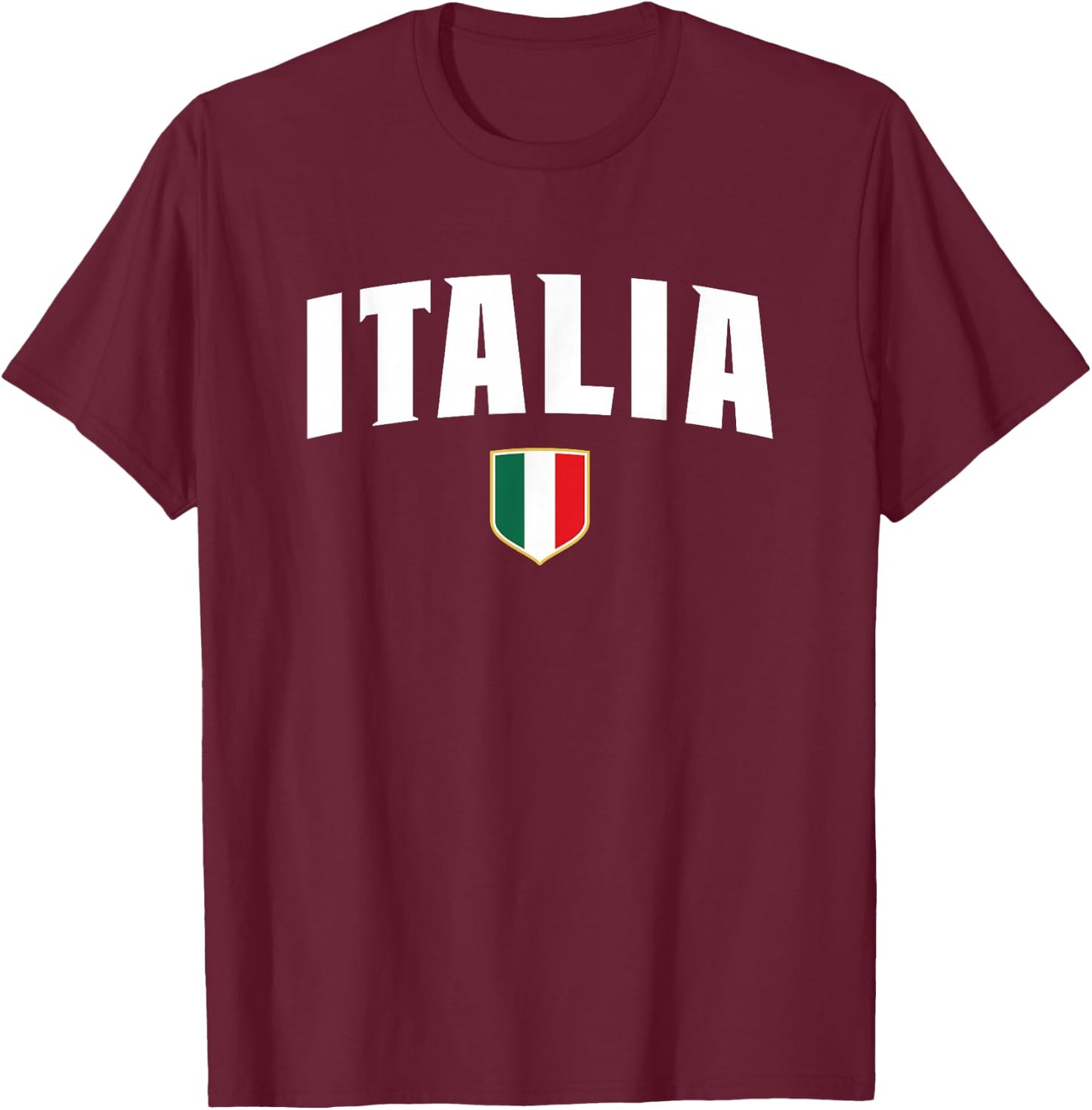Italian Flag Italy Shirt Vintage Italia Boys & , blue T-Shirt - T-Shirt | Maroon