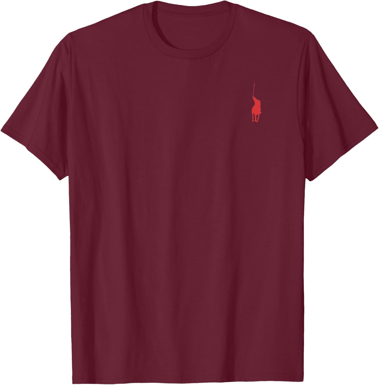 Pferd Polo Emblem Fashion Geschenk T-Shirt - T-Shirt | Maroon