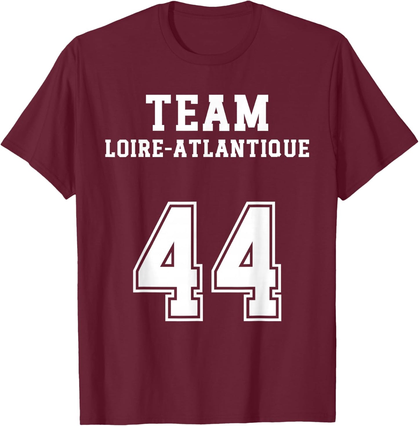 Loire-Atlantique Humour Team Pays de la Loire Region Nantes , Black, S T-Shirt - T-Shirt | Maroon