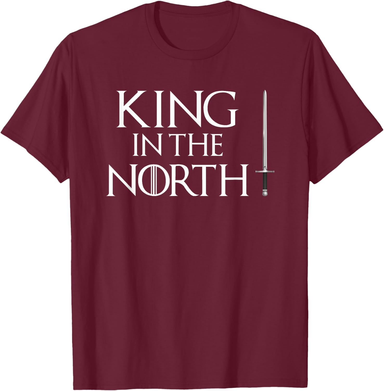 King In The North Easy Halloween Costume Top T-Shirt - T-Shirt | Maroon
