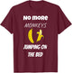 No More Monkeys Jumping On The Bed Kids T-Shirt - T-Shirt | Maroon