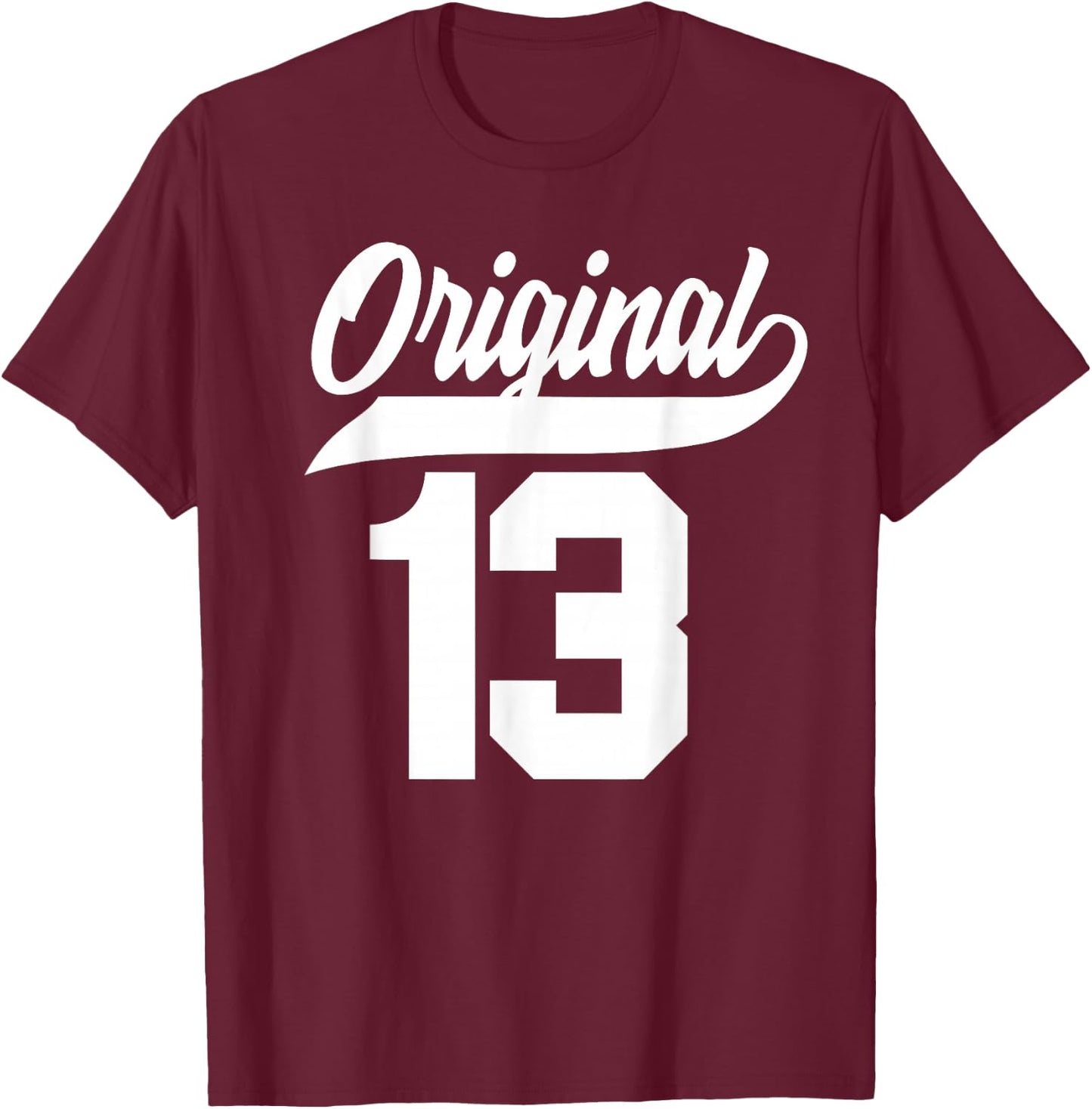 13.Geburtstag Original Junge Mädchen Vintage Jahrgang 2013 T-Shirt - T-Shirt | Maroon
