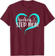 Hockey Step-Mom Of A Hockey Player Heart Hockey Stepmom T-Shirt - T-Shirt | Maroon