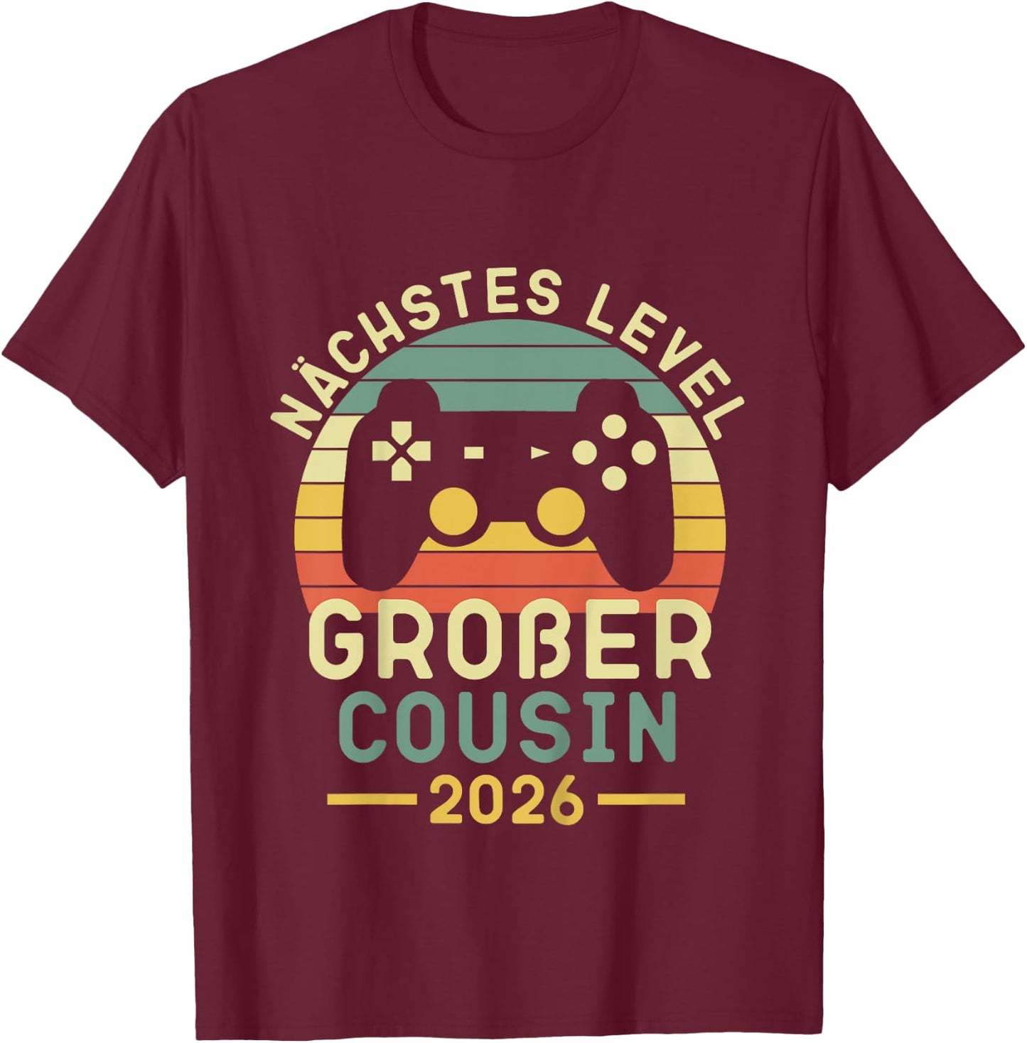 Children's Next Level Big Cousin 2026, Big Cousin 2026 , black T-Shirt - T-Shirt | Maroon