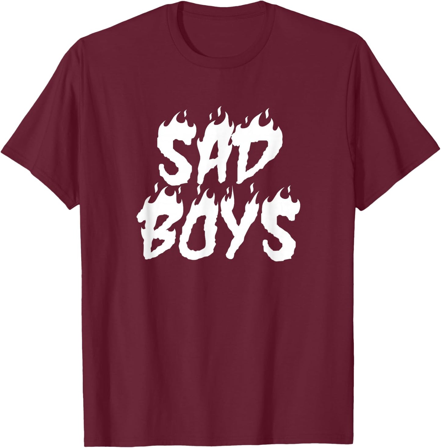 Sad Boys Hype Streetwear Aesthetic T-Shirt - T-Shirt | Maroon