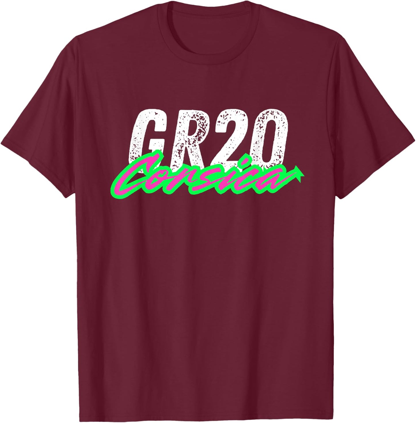lovers corsica benvenuti in corsica GR20 2A 2B gang T-Shirt - T-Shirt | Maroon