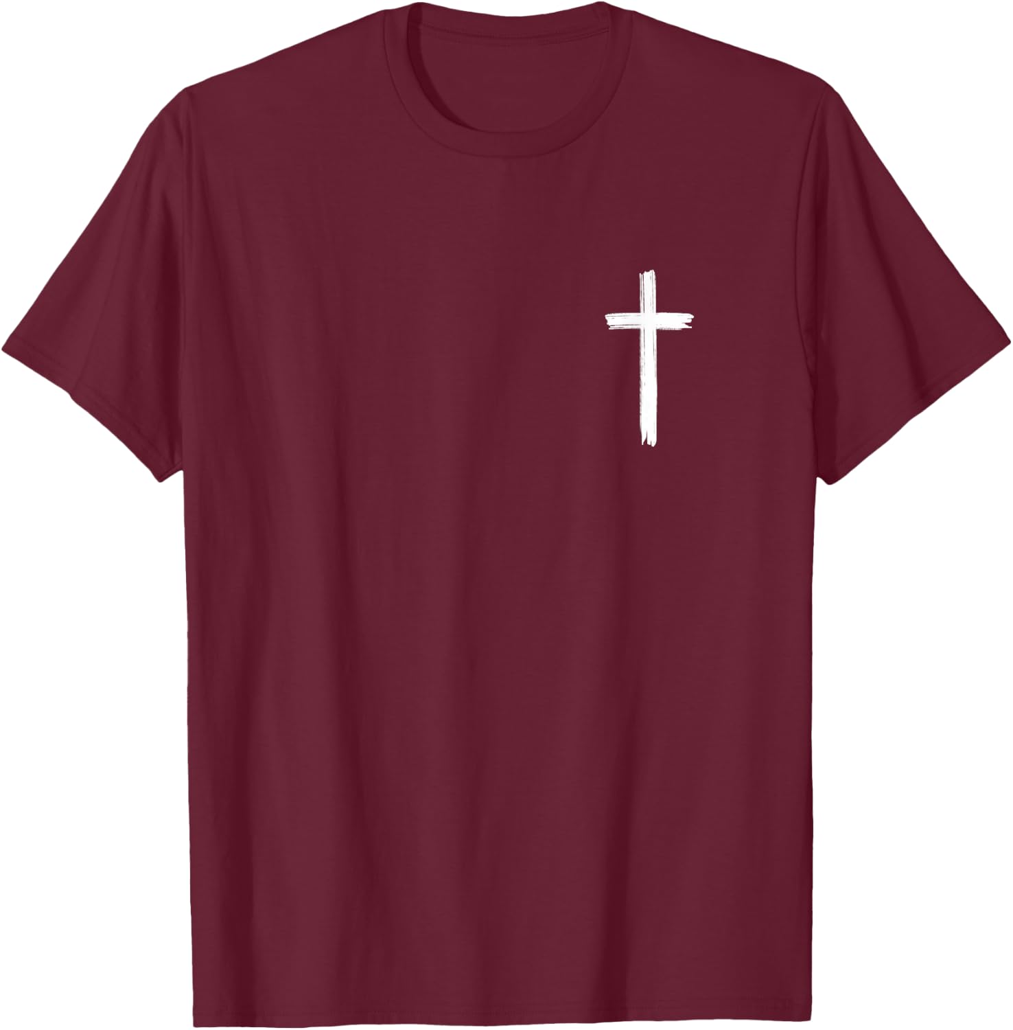 Christian Faith Jesus Cross , black T-Shirt - T-Shirt | Maroon