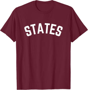 States - USA Sports Team Soccer Fans Gear T-Shirt - T-Shirt | Maroon