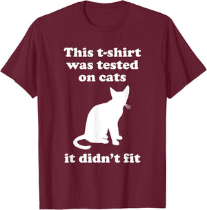 Funny Cat Gift Women Boys or Girls Sarcastic T-Shirt - T-Shirt | Maroon