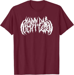 Can Not Read Death Metal Band Funny Heavy Metal , black T-Shirt - T-Shirt | Maroon