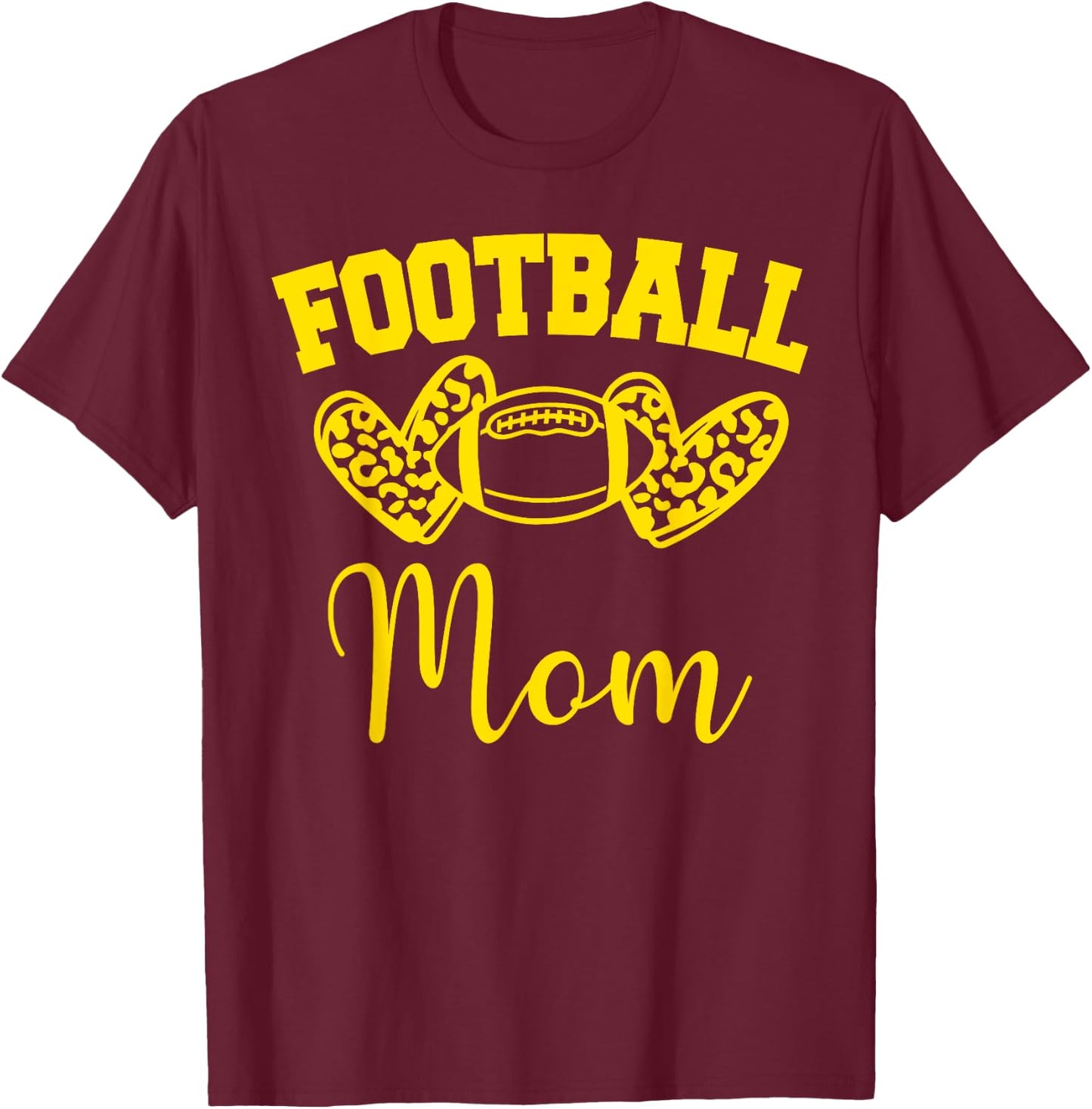 American Football Mom Football Family Matching T-Shirt - T-Shirt | Maroon