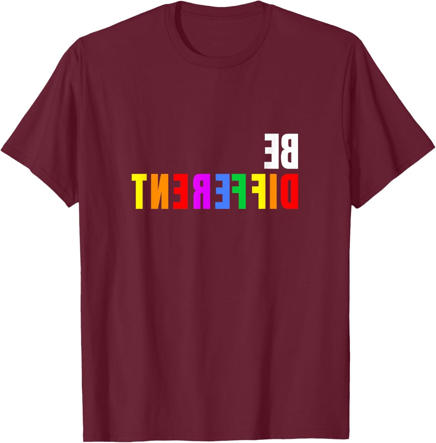 LGBT Schwul Lesbisch CSD Parade Sei Anders unterschiedlich T-Shirt - T-Shirt | Maroon