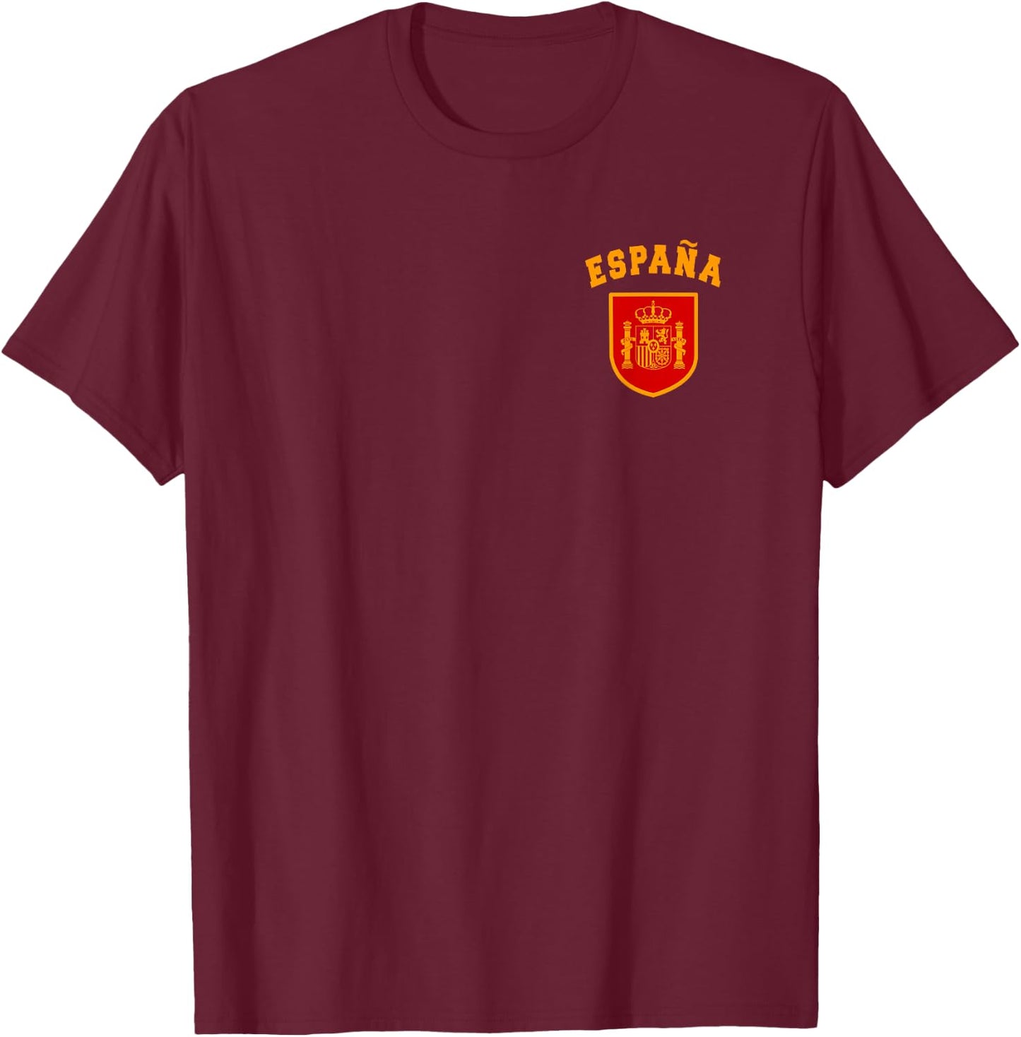 SPAIN HEART España Español EUROPE SPORTS FAN WOMEN MEN KIDS T-Shirt - T-Shirt | Maroon