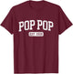 Pop Pop Est 2026 Promoted To Pop Pop Announcement T-Shirt - T-Shirt | Maroon