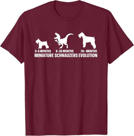 Dog Lover Quote for a Miniature Schnauzer Owner T-Shirt - T-Shirt | Maroon