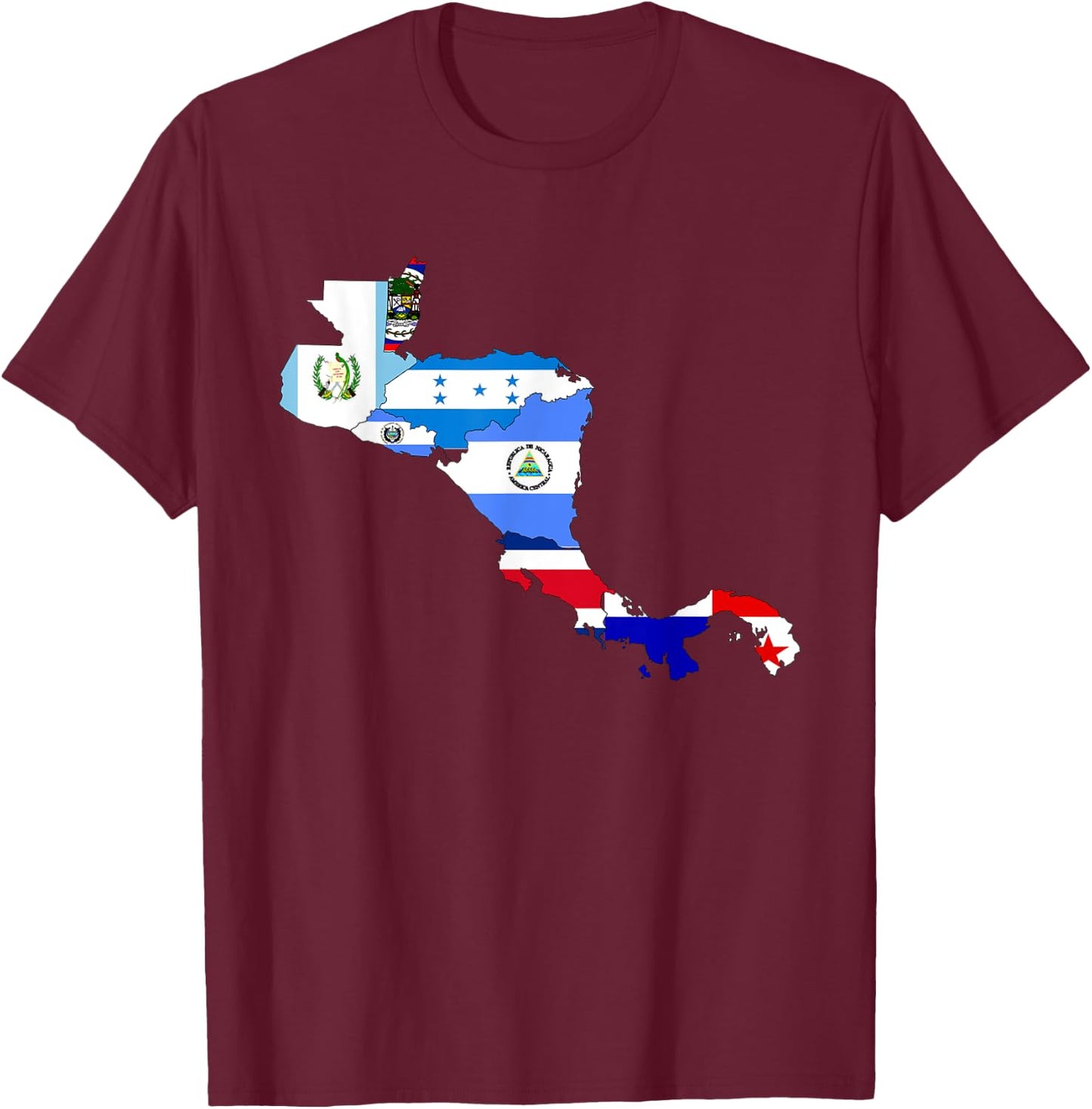 Central America T-Shirt - T-Shirt | Maroon