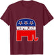 WEEpublican shirt kids republican gop elephant logo T-Shirt - T-Shirt | Maroon